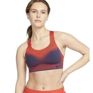 Nike Swoosh Flyknit High-Support Non-Padded Sports Bra DQ5119-677 Size M (C-E)